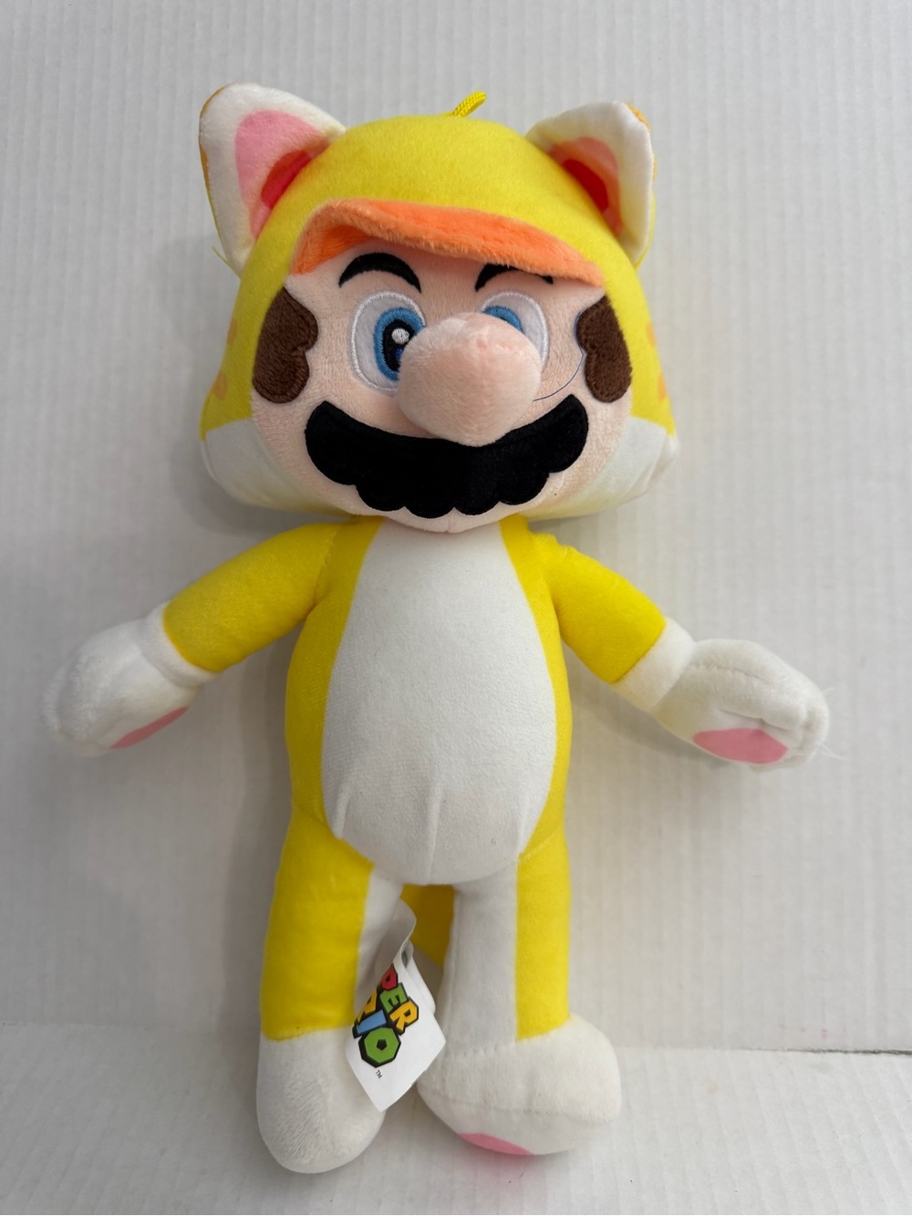 Super Mario Bros Cat Suit Mario Plush Doll